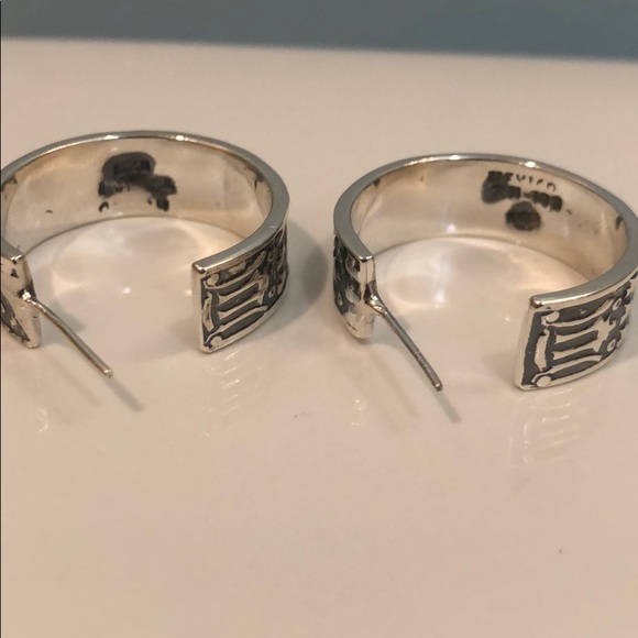 Sterling Silver Hoop - Picture 3 of 6